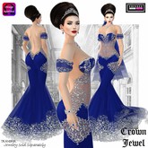 ::DBL:: Crown Jewel Gown ~ Sapphire w/ Omega Applier