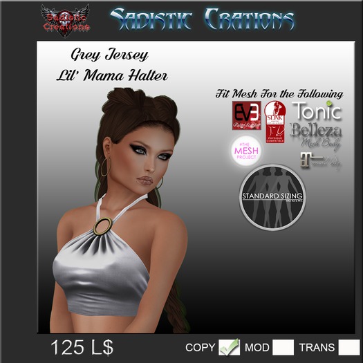 {SC} "Lil Mama" Grey Jersey