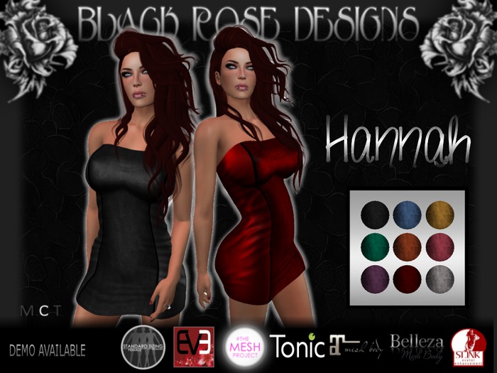 [[BR]] HANNAH DRESS w/Color HUD