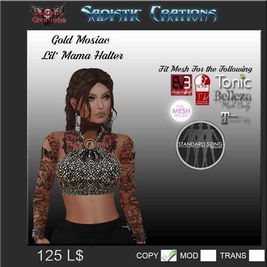 LIL MAMA GOLD MOSAIC