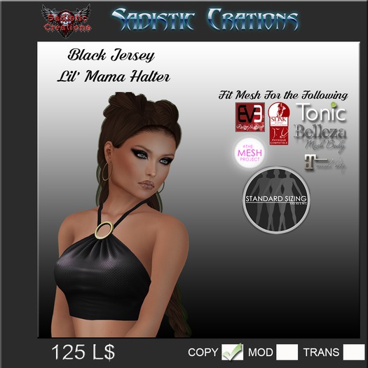 {SC} LIL MAMA BLACK JERSY