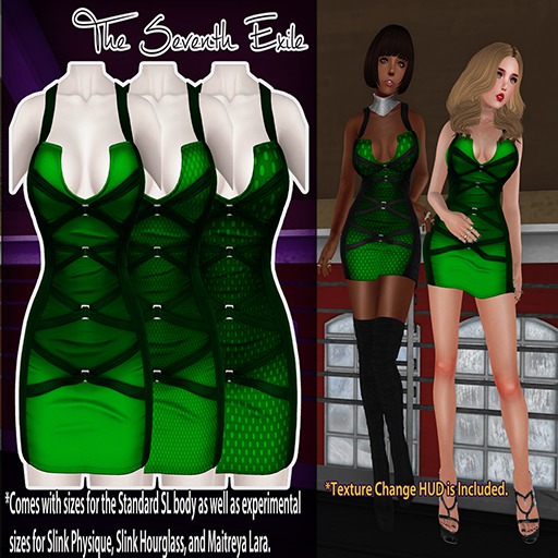 T7E: Strapped Dress - Greens