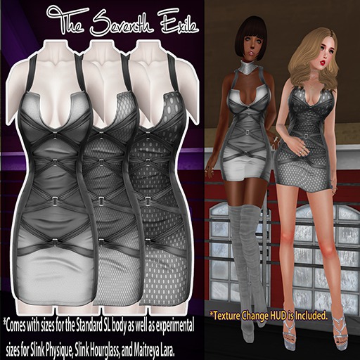 T7E: Strapped Dress - Grays