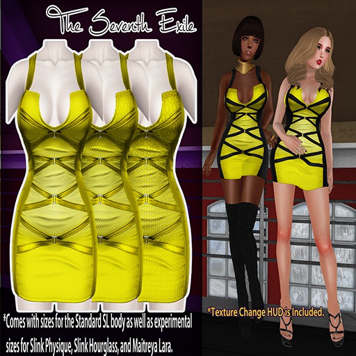 T7E: Strapped Dress - Yellows