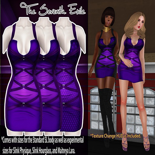 T7E: Strapped Dress - Purples