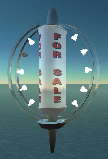 Bulbed Rotating ForSale Sign