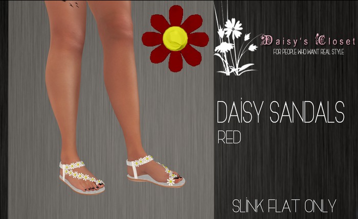 *DC - (Add Me) Daisy Sandals Red HUD Box*