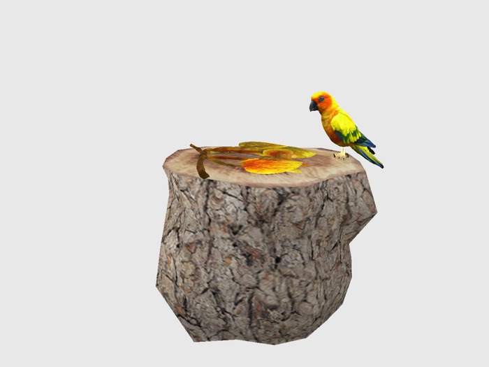 Garden Deco With Parrot