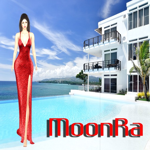 Moon® Fatma Gown Dress Red