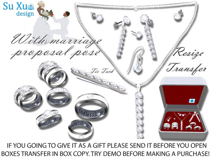 Wedding Jewellery Set Ring Female Male