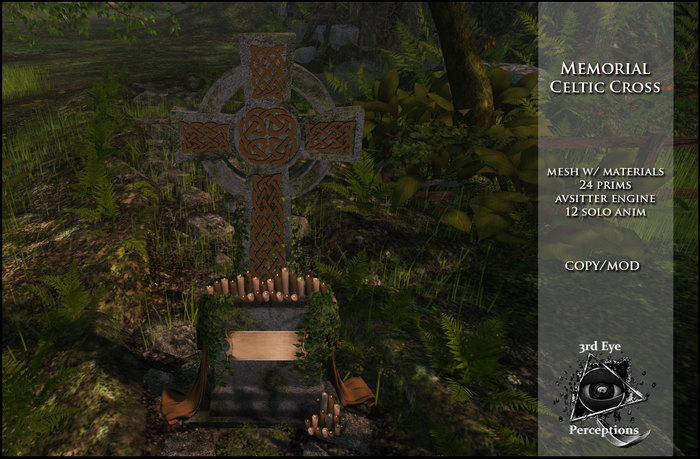 3rd eye ( ADD ME ) Memorial Celtic Cross