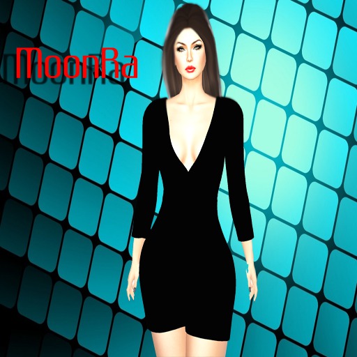 MoonRa Lady Mini Dress Black