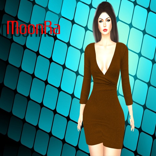 MoonRa Lady Mini Dress Brown