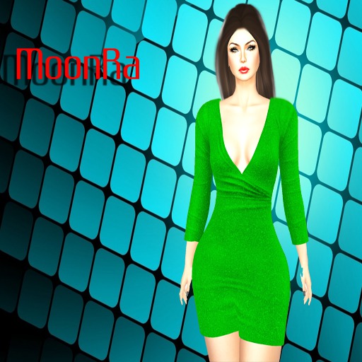 MoonRa Lady Mini Dress Green