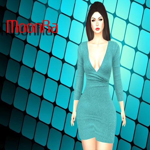 MoonRa Lady Mini Dress Sea