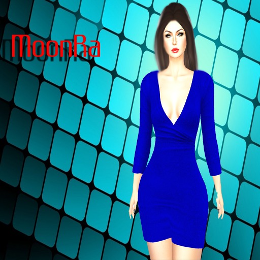 MoonRa Lady Mini Dress Blue