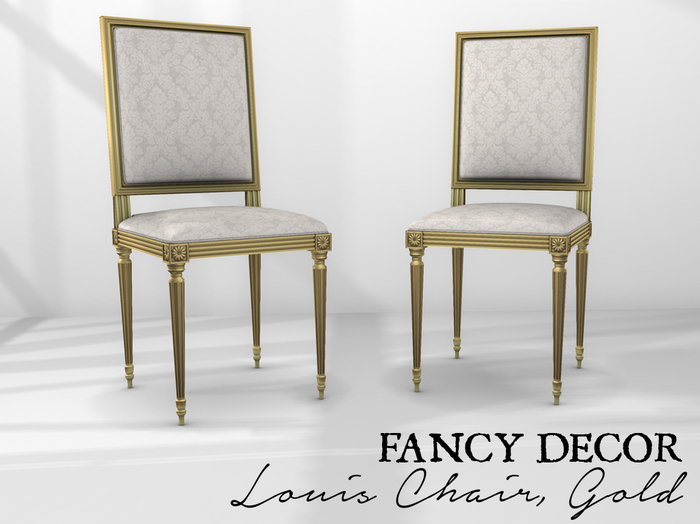 Fancy Decor: Louis Chair (gold)