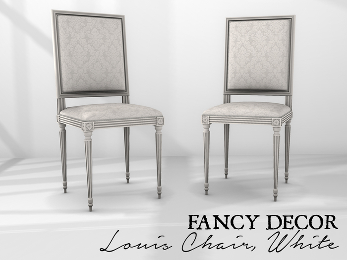 Fancy Decor: Louis Chair (white)