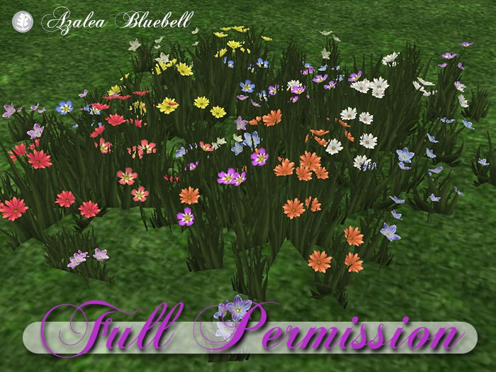~AB~ Wild Flower Patch ~ Full Perm Mesh ~ 0.5 LI