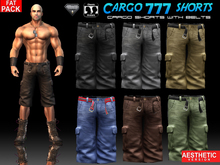 CA AESTHETIC STANDARD CARGO 777 SHORTS FAT PACK