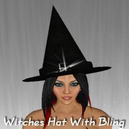 Witches Hat With Bling