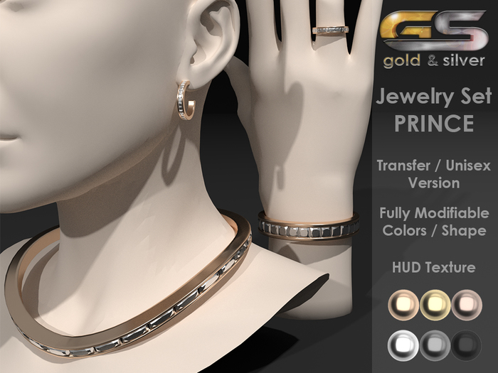 ~Gold & Silver~ Jewelry Set PRINCE [transfer]