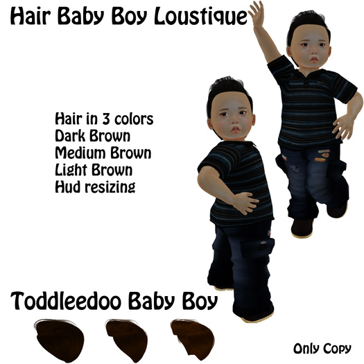 Toddleedoo Hair Loustique Brown