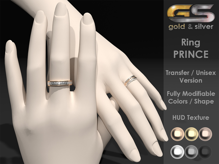 ~Gold & Silver~ Ring PRINCE [transfer]