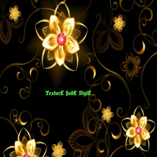 Texture wall golden flower classic 