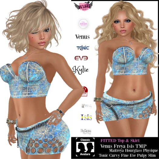 KYLIE TOP  & SKIRT BAGGED SINGLE NO.1