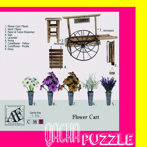 *AF* Flower Cart Sign