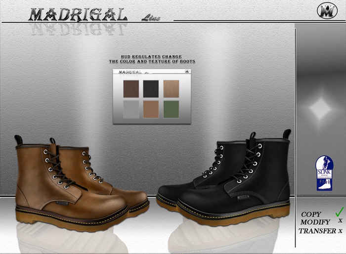 MADRIGAL.:Slink Flat Boots .:MARTIN.:DEMO