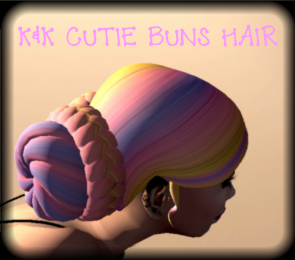 K&K Cutie Buns Hair Pastel