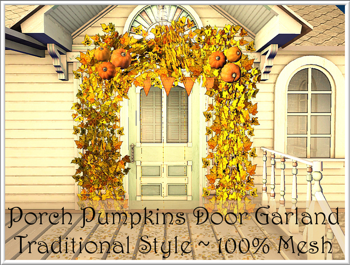 LOVE - HALLOWEEN DOOR GARLAND (TRAD) (ADD ME & TOUCH SCREEN)