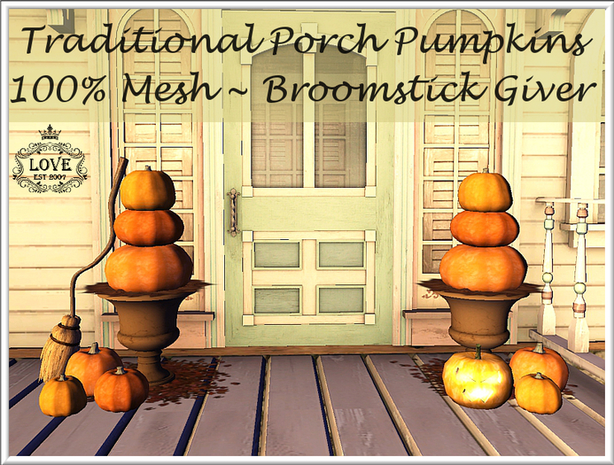 LOVE - PORCH PUMPKINS (TRADITIONAL) (ADD ME & TOUCH SCREEN)