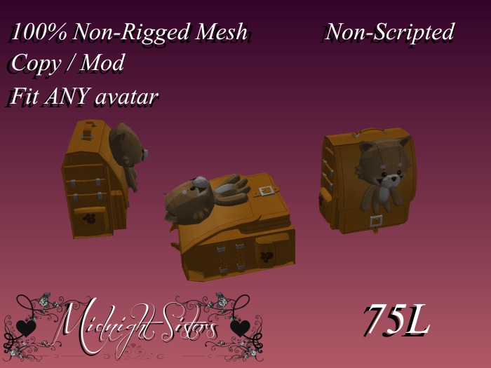 ~:Midnight Sisters::~ Racoon Rucksack