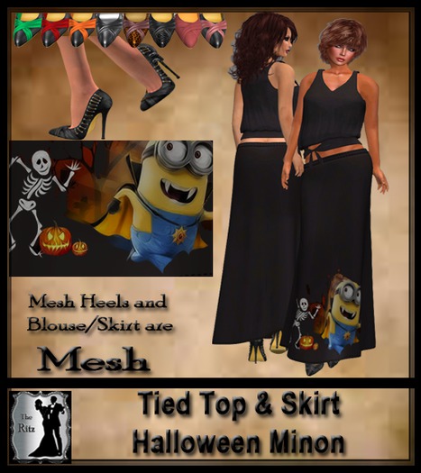 Tied Top & Skirt Halloween Minon