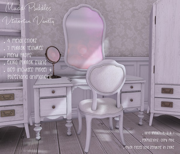 MuddPuddles: Victorian Vanity (add to unpack)