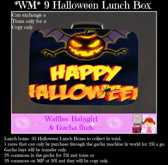 *WM* 9 Halloween Lunch box