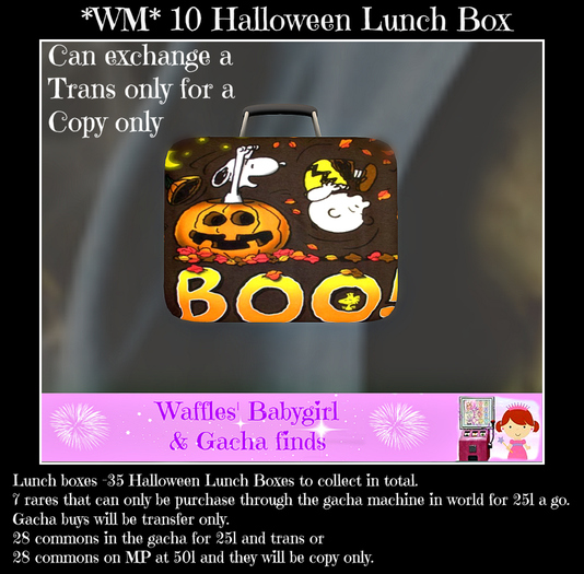 *WM* 10 Halloween Lunch box