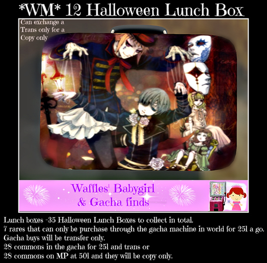 *WM* 12 Halloween Lunch box