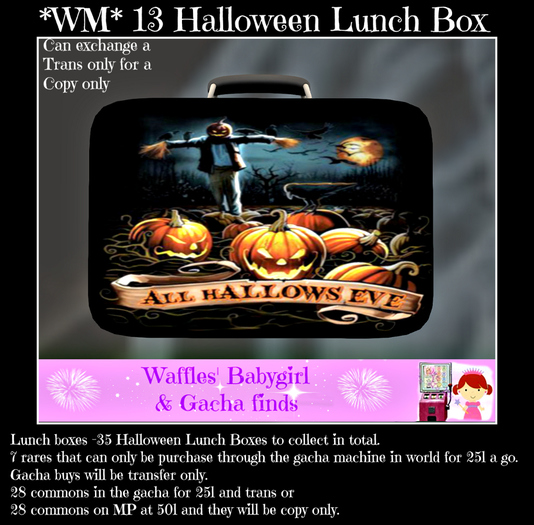 *WM* 13 Halloween Lunch box