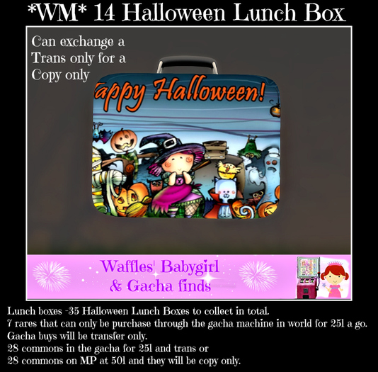 *WM* 14 Halloween Lunch box