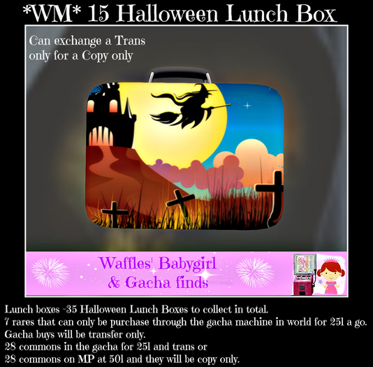 *WM* 15 Halloween Lunch box