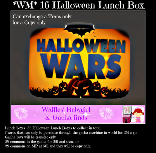*WM* 16 Halloween Lunch box