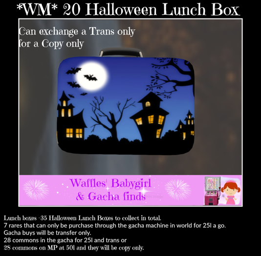 *WM* 20 Halloween Lunch box