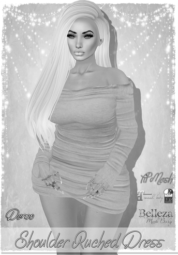 ! Lollipop ! Shoulder Ruched Dress * DEMO * [Add me]