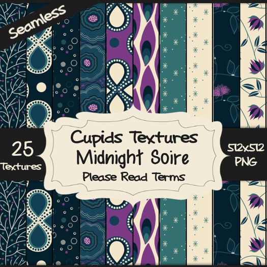 *Cupids Textures * 25 MIDNIGHT SOIRE