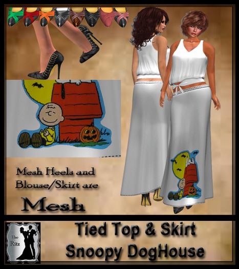 Tied Top & Skirt Snoopy DogHouse