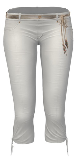 *Just BECAUSE* Jen Capris - White - Maitreya,Belleza,Slink
